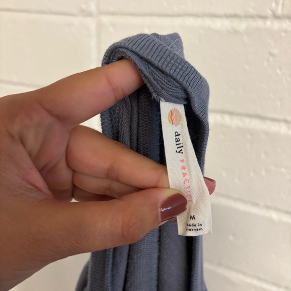 Anthropologie daily practice side twist tee dress in folkstone grey - Picture 6 of 6